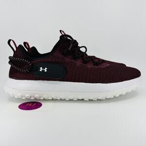 Under Armour Men's Fat Tire Venture Sneakers Maroon White 3027562-601 Size 11